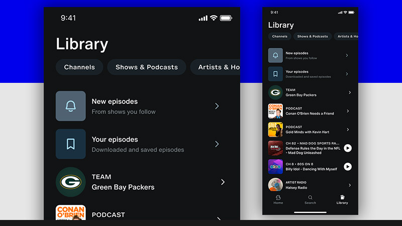 Media -SiriusXM App Library