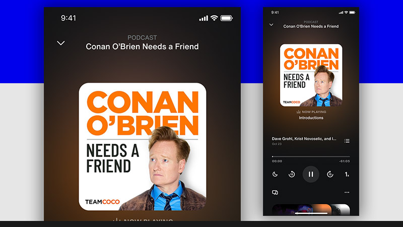 Media App-Conan on Podcast Player