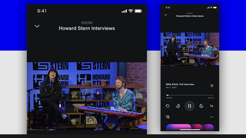 SiriusXM App -Video Player
